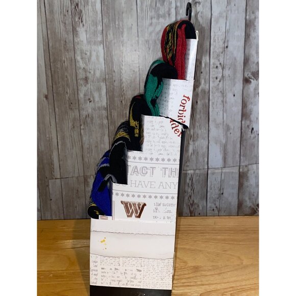 Men's 6-Pack Harry Potter House Crest Crew Socks Hufflepuff Ravenclaw Slytherin - Picture 13 of 13